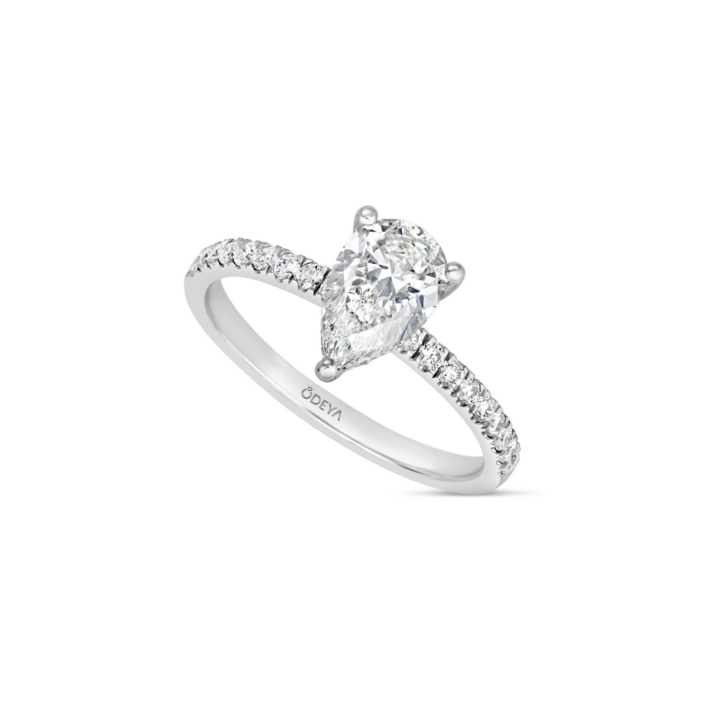 טבעת אירוסין יהלומים – דגם ״ליב״ | אודיה תכשיטים