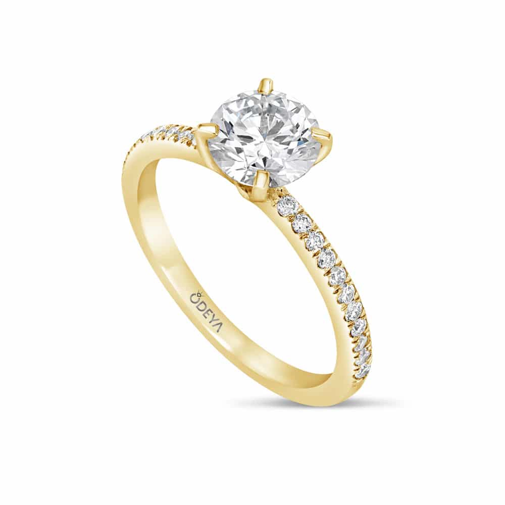 טבעת אירוסין יהלומים – דגם "אופק" | אודיה תכשיטים