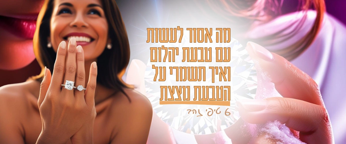 מה אסור לעשות עם טבעת יהלום | אודיה תכשיטים